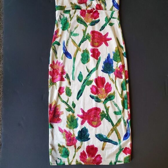 Zara Trafaluc Floral Felt Dress - Picture 5 of 9